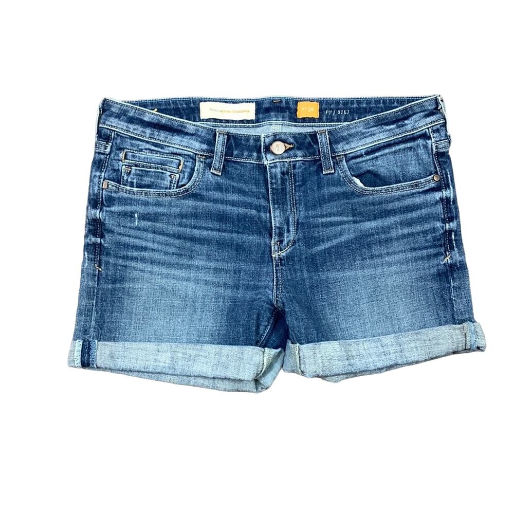 Anthropologie Pilcro and the Letterpress Fit/SJEJ Midi Jean Shorts